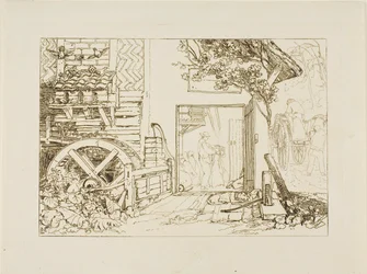 Pembury Mill, Kent, planche 12 de Liber Studiorum