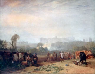 Labourage des navets, près de Slough, Windsor, vers 1809