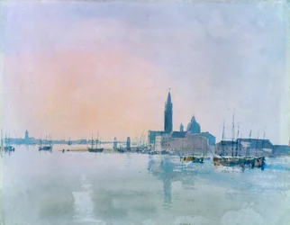 San Giorgio Maggiore depuis la Dogana, 1819
