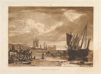 Scène sur la Côte Française Liber Studiorum, partie I, planche 4