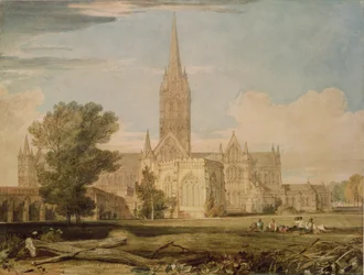 Vue sud de la cathédrale de Salisbury, 1797-98