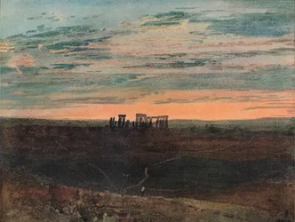 Stonehenge : Coucher de soleil, 1909