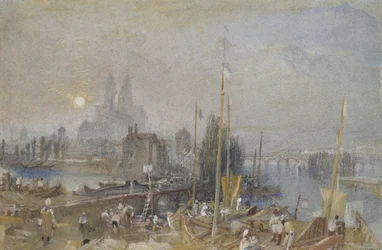Le canal de la Loire et du Cher, près de Tours