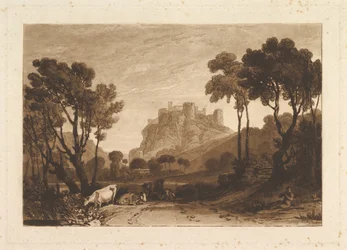 Le Château au-dessus des Prairies Liber Studiorum, partie II, planche 8, 1808