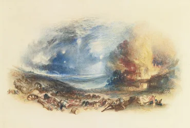 Le Champ de Waterloo vu de Hougoumont, c. 1830