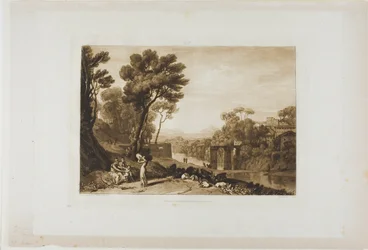 La femme et le tambourin, planche 3 de Liber Studiorum