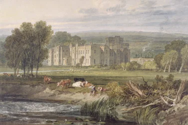 Vue de Hampton Court, Herefordshire, depuis le sud-est