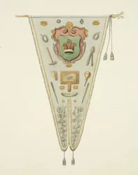 Bannière de la compagnie des tireurs de fil de Bristol