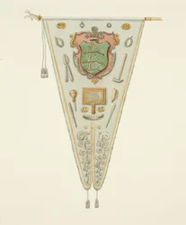 Bannière de la compagnie des tireurs de fil de Bristol