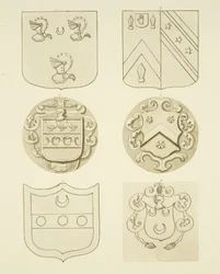 Blasons sur les pierres tombales