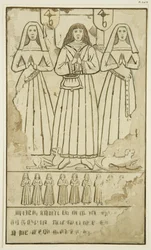 Pierre plate sur le dessus d