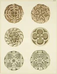 Pierres de voûte dans le plafond de St Mary Redcliffe