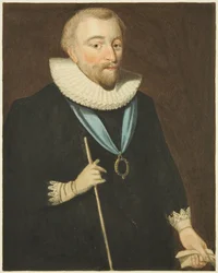 Portrait de Richard Weston, comte de Portland, dans la maison du conseil