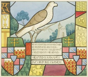 Vitrail de Saint-Marc - un dispositif héraldique