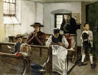 Une famille en prière