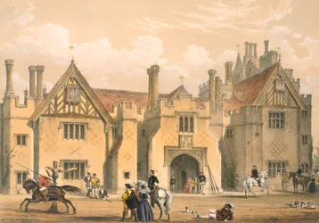 Entraînement à la joute, Compton Wynyates, Warwick, milieu des années 1600