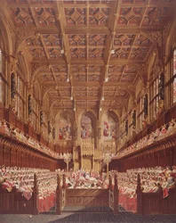 La reine Victoria à la Chambre des Lords
