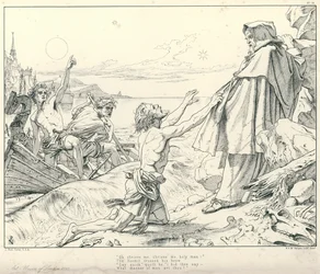 Illustration pour La Complainte du vieux marin de Coleridge