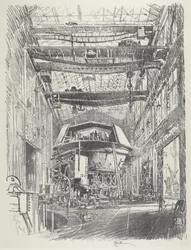 Construction de la grande tourelle, 1916