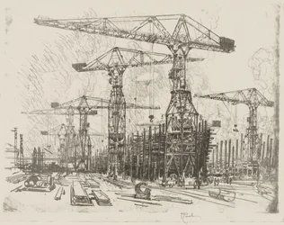 Travail de guerre anglais : Le vieux chantier naval