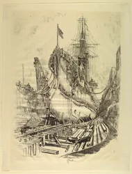 Dans la cale sèche