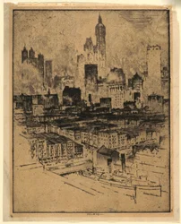 New York depuis le pont de Brooklyn