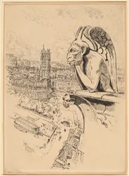 Étude pour "Le Stryge"