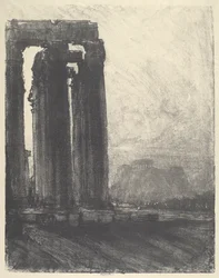 Temple de Jupiter, Soir