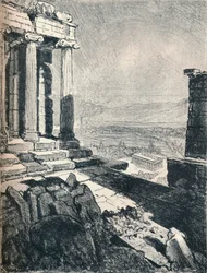 Temple de Thésée depuis l