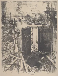 La Porte de Garde, Écluse de Gatun, 1912
