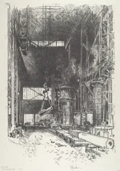La nouvelle fosse à canon, 1916