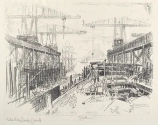 La cour du Seigneur de la mer, vers 1912
