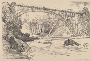 Le pont en acier, 1910