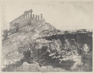 Le Temple de la Concorde sur le mur, Girgenti