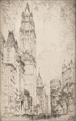 Le bâtiment Woolworth, 1915
