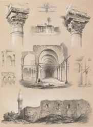Détails, mosquée d’Amrou, au Caire, 1843