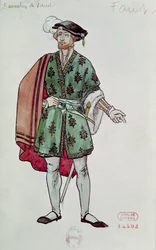Projet de costume pour Faust dans «La Damnation de Faust» (1846) d
