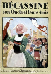 Couverture du livre « Becassine, son oncle et leurs amis », éditions Gautier Langereau (1926)