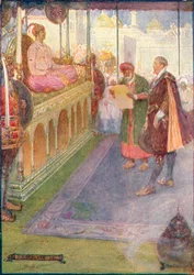 Sir Thomas devant le Moghol, vers 1908, vers 1920
