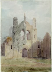Abbaye de Kirkstall depuis la façade ouest