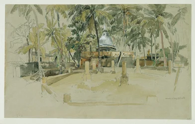 Temple bouddhiste à Ceylan (Sri Lanka)