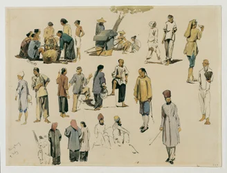 Études de figures de Chinois