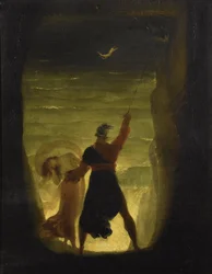 La Tempête. Prospero et Ariel par Joseph Severn