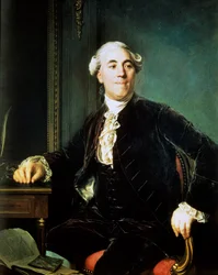 Portrait de Jacques Necker (1732-1804). Il fut ministre des Finances sous Louis XVI - Peinture de Joseph Siffred Duplessis (1725-1802) (Joseph-Siffred, Joseph Siffrede, Joseph-Siffrede, Joseph Siffrein, Joseph-Siffrein)
