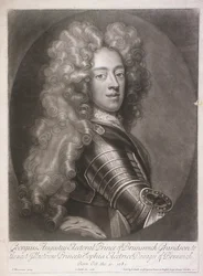 Portrait ovale de George II, roi de Grande-Bretagne, 1706