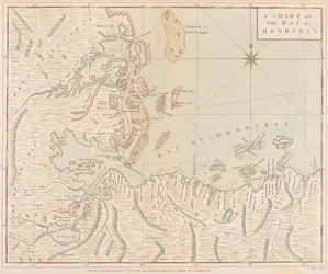 Carte de la baie du Honduras