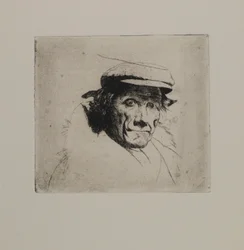Sans titre - Homme avec une casquette et un col de fourrure