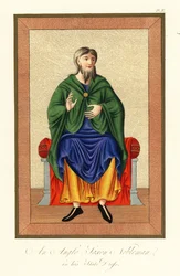 Noble anglo-saxon en tenue d