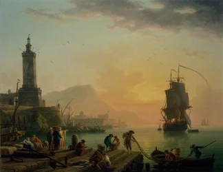 Calme dans un port méditerranéen