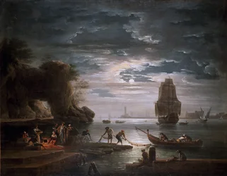 Scène côtière (La nuit)